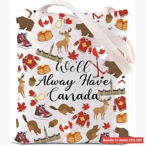 Large Canvas Tote Bag Reusable Travel Handbag Waterproof Durable